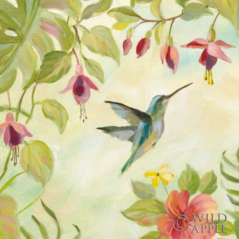 Reproduction of Hummingbirds Song II by Silvia Vassileva - Wall Decor Art