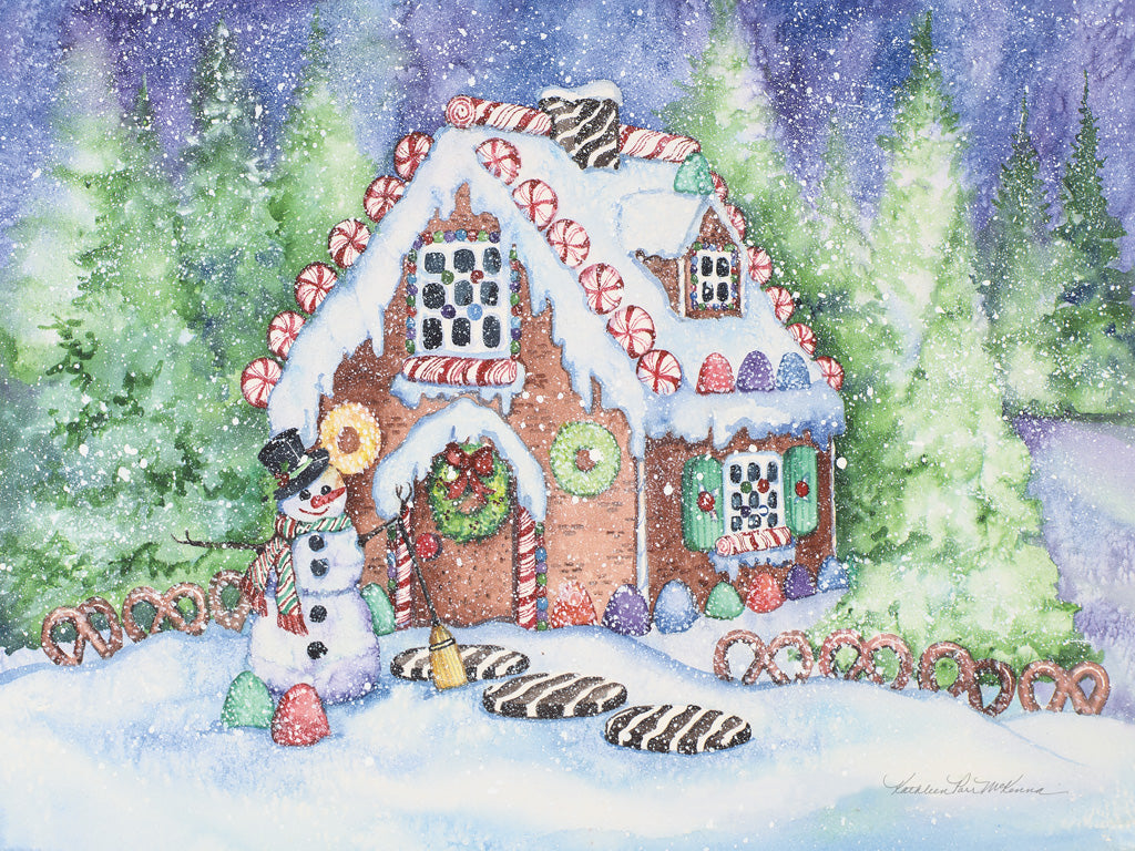 Reproduction of Gingerbread House by Kathleen Parr McKenna - Wall Decor Art