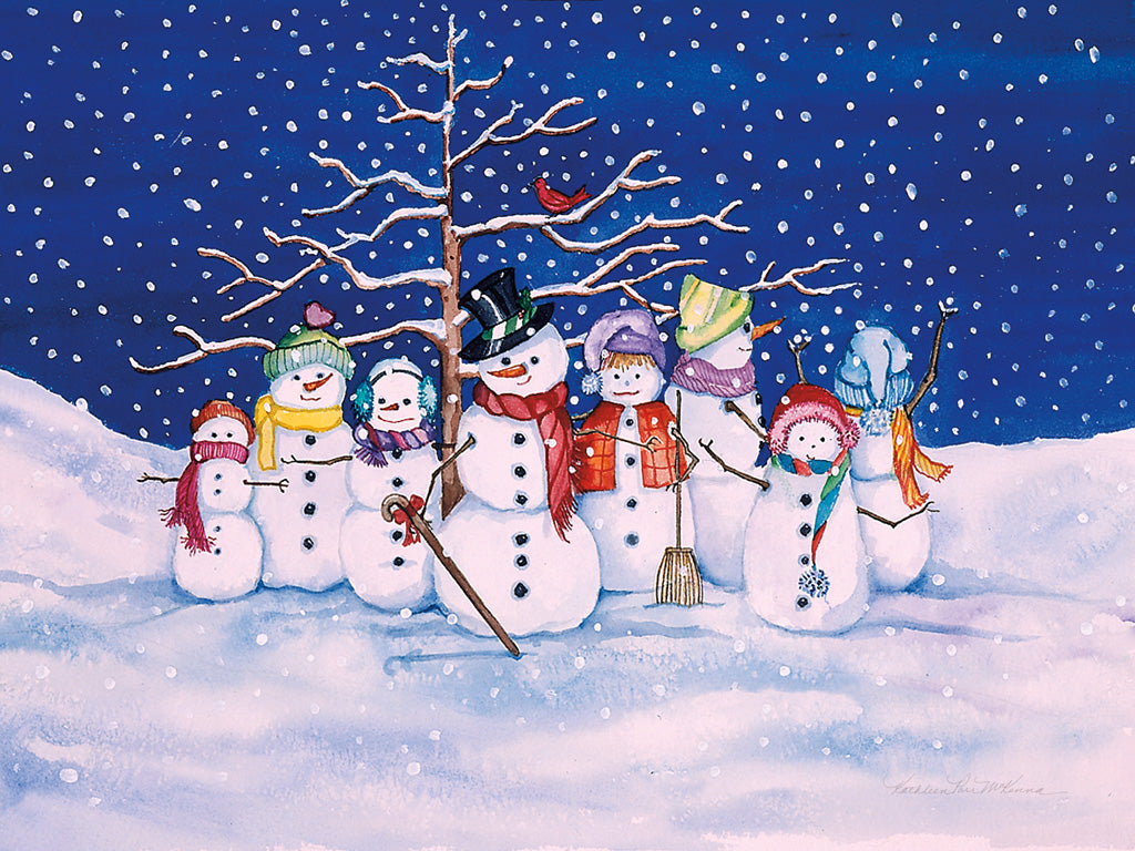 Reproduction of Snow Family by Kathleen Parr McKenna - Wall Decor Art