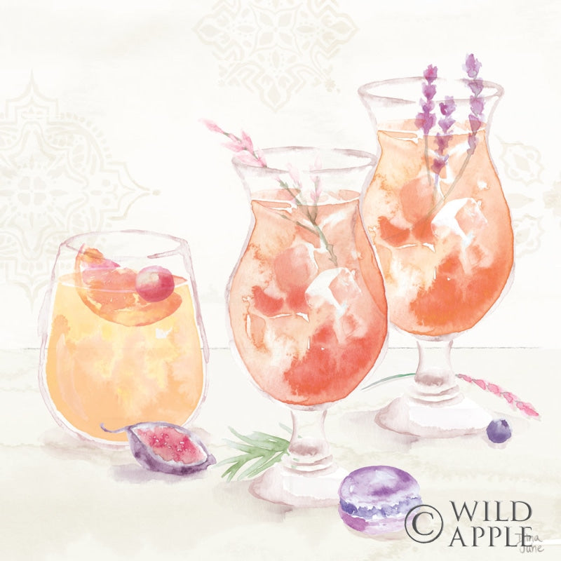Reproduction of Classy Cocktails III by Dina June - Wall Decor Art