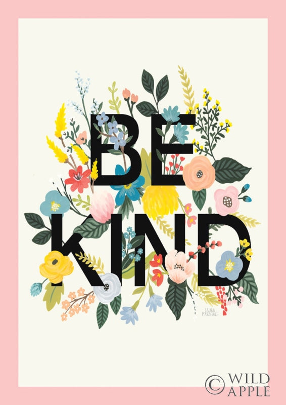 Reproduction of Wild Garden I Be Kind CP Crop II by Laura Marshall - Wall Decor Art