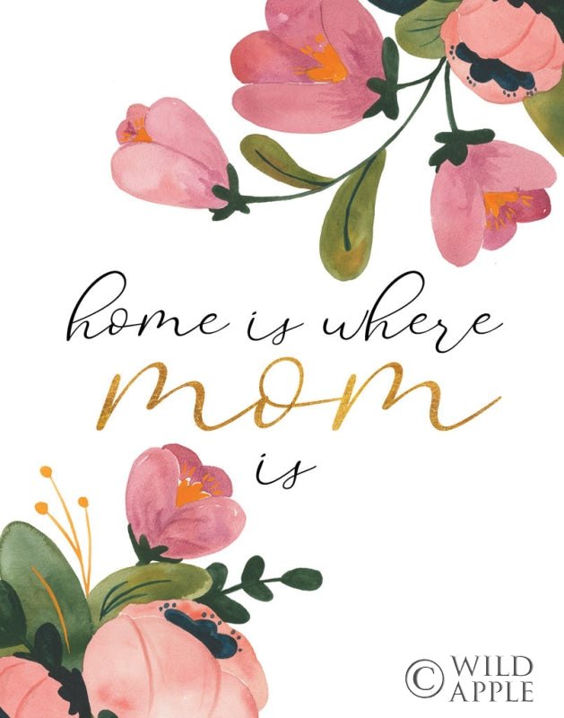 Reproduction of Romantic Floral III Sentiment Crop by Wild Apple Portfolio - Wall Decor Art