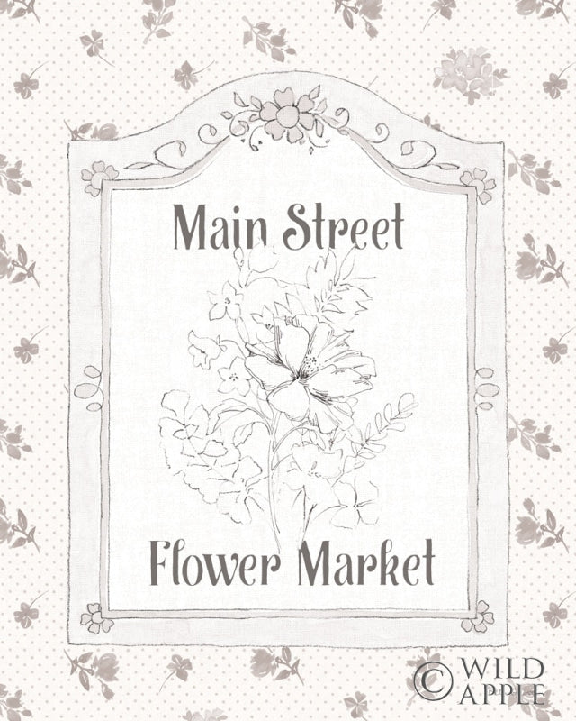 Reproduction of Peaceful Petals V Neutral by Beth Grove - Wall Decor Art