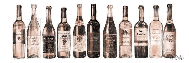 Reproduction of Wine Cellar Red Watercolor Imaya by Avery Tillmon - Wall Decor Art