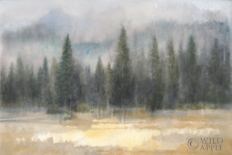 Reproduction of Misty Pines by Danhui Nai - Wall Decor Art