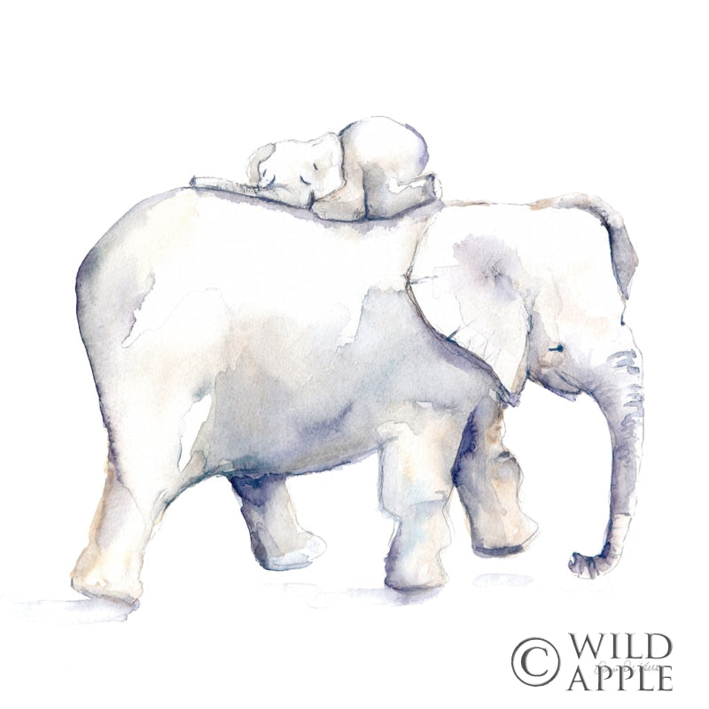 Reproduction of Baby Elephant Love III by Aimee Del Valle - Wall Decor Art