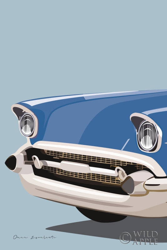 Reproduction of American Vintage Car II by Omar Escalante - Wall Decor Art