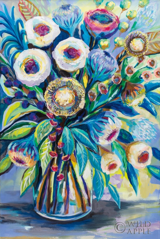 Reproduction of Bountiful Bouquet by Jeanette Vertentes - Wall Decor Art