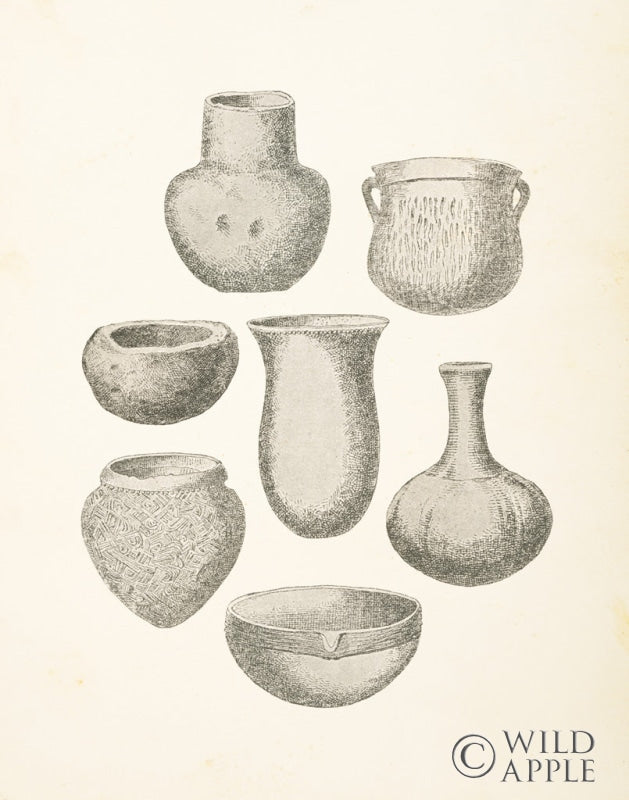 Reproduction of Ancient Vessels by Wild Apple Portfolio - Wall Decor Art