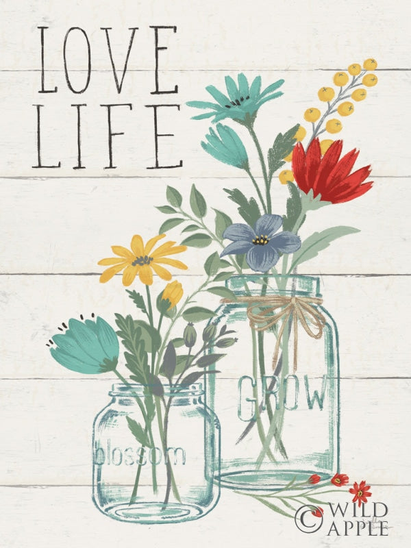 Reproduction of Blooming Thoughts X Wall Hanging by Janelle Penner - Wall Decor Art