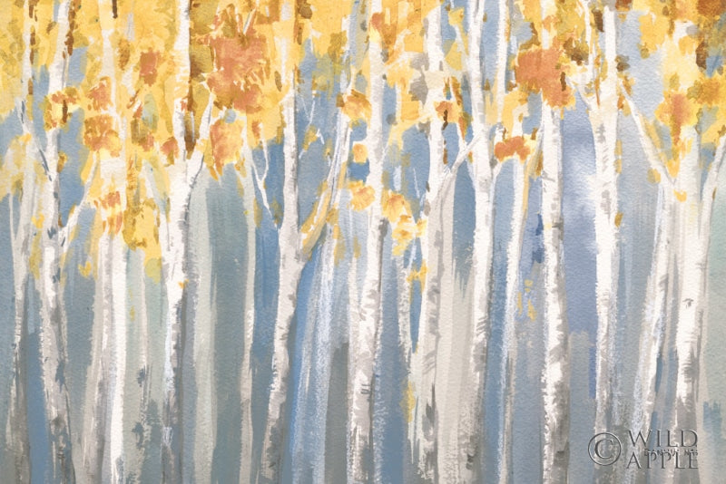 Reproduction of Golden Birches Spice by Danhui Nai - Wall Decor Art