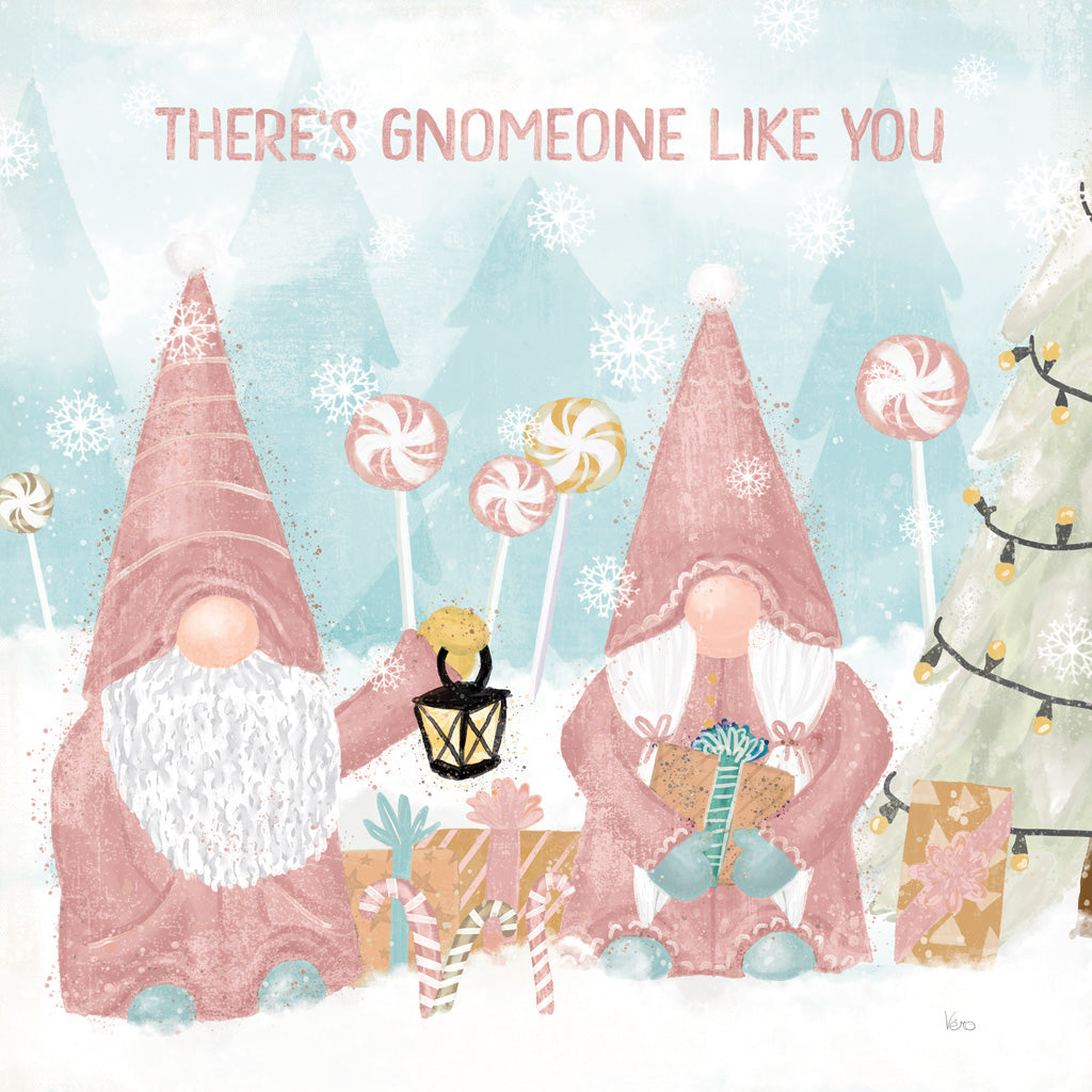 Gnome Sweet Ii Blush Posters Prints & Visual Artwork