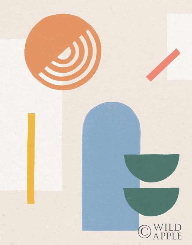 Reproduction of Shapely I by Moira Hershey - Wall Decor Art