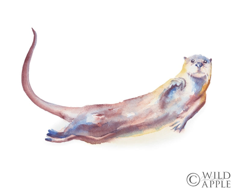 Reproduction of Swimming Otter I by Aimee Del Valle - Wall Decor Art