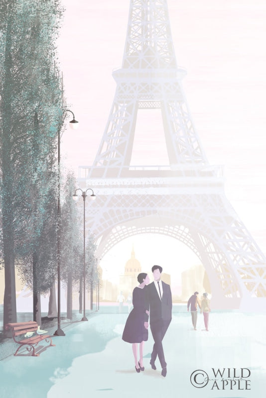 Reproduction of Paris Love by Omar Escalante - Wall Decor Art