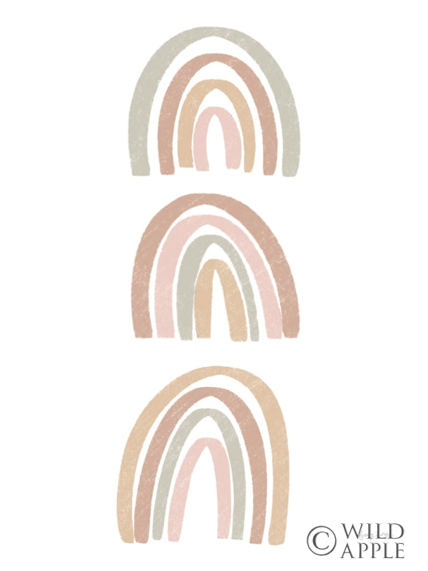 Reproduction of Boho Nursery Rainbows I by Becky Thorns - Wall Decor Art