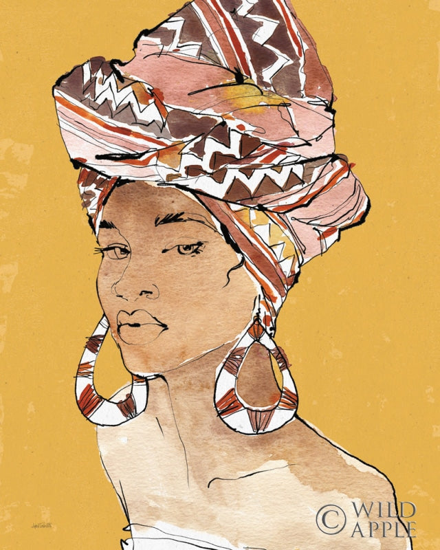 Reproduction of African Flair VI Earthy by Anne Tavoletti - Wall Decor Art