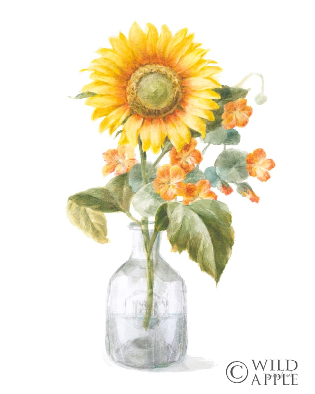 Reproduction of Fresh Cut Sunflowers II by Danhui Nai - Wall Decor Art