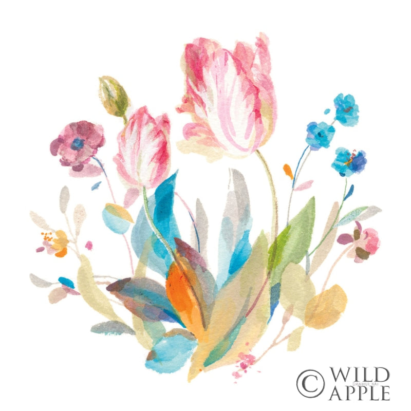Reproduction of Spring Tulips II by Danhui Nai - Wall Decor Art