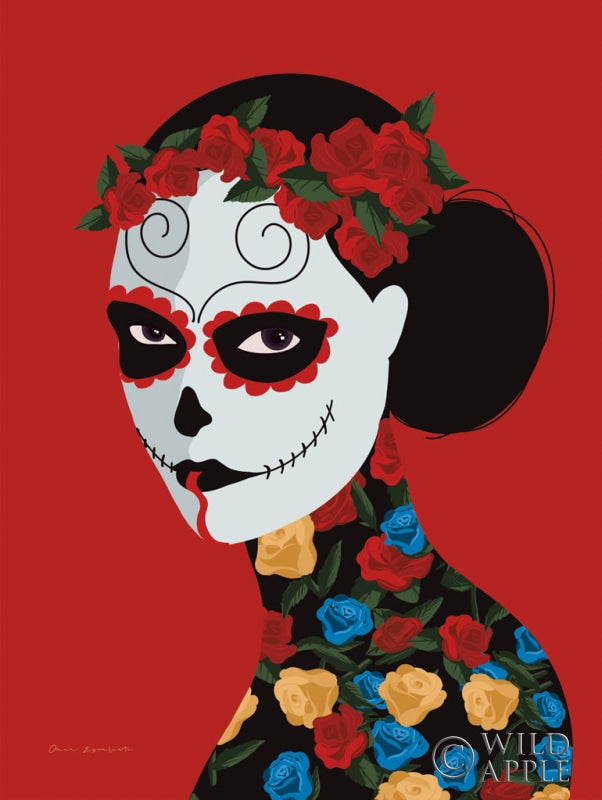Reproduction of Dia de Los Muertos II by Omar Escalante - Wall Decor Art