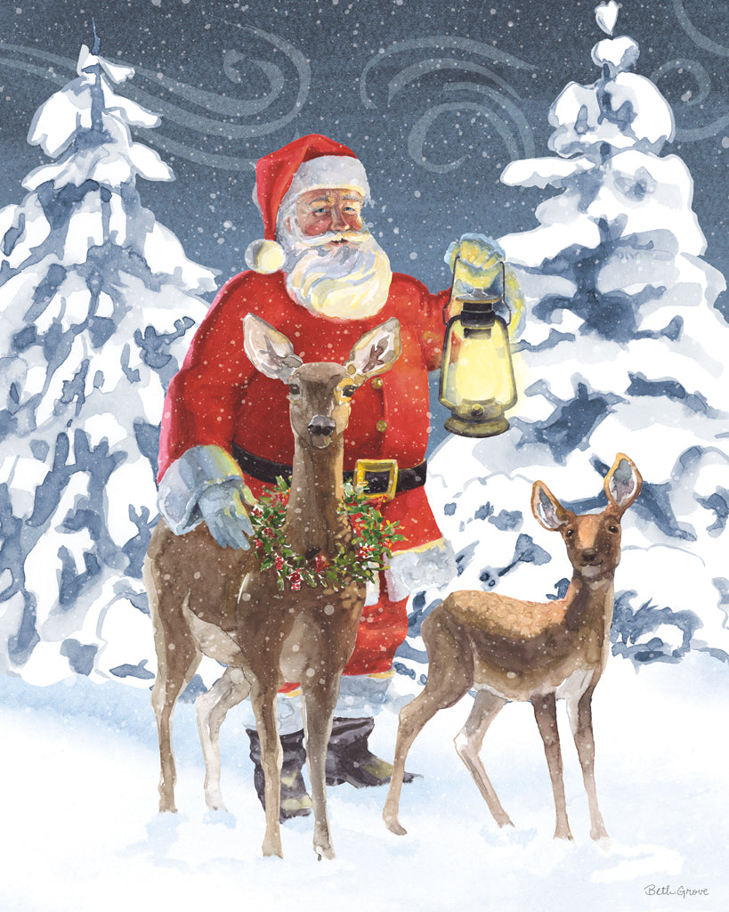 Reproduction of Santas List IV by Beth Grove - Wall Decor Art