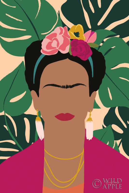 Reproduction of Frida Kahlo I Palms No Distress by Becky Thorns - Wall Decor Art