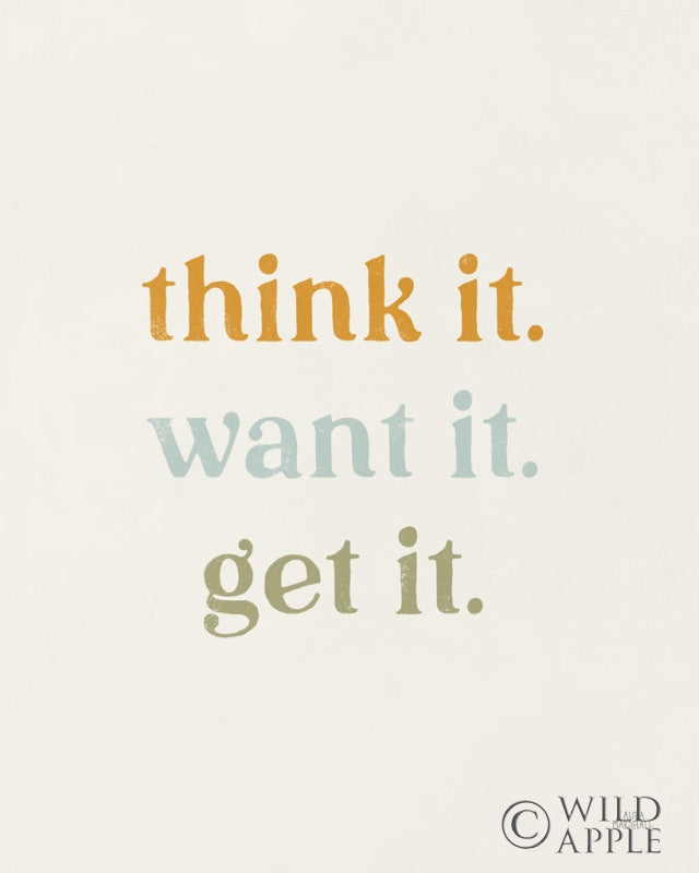 Reproduction of Think It Retro by Laura Marshall - Wall Decor Art