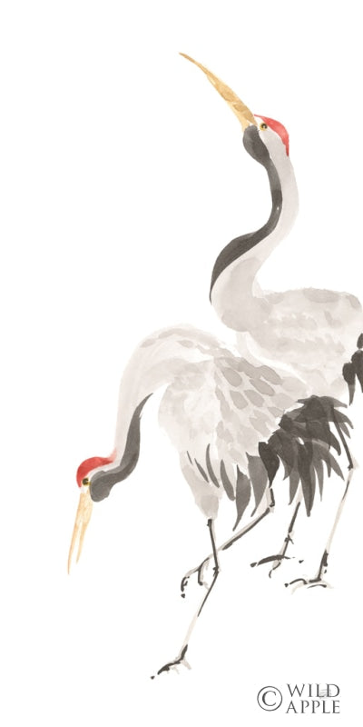 Reproduction of Scroll Crane IV by Chris Paschke - Wall Decor Art