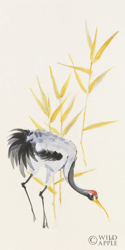 Reproduction of Crane Reeds II by Chris Paschke - Wall Decor Art