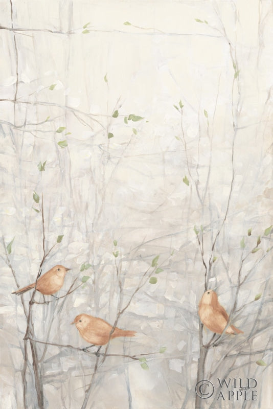 Reproduction of Birds in Trees I Brown by Julia Purinton - Wall Decor Art