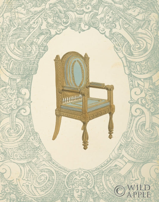 Reproduction of Vintage Chair I by Wild Apple Portfolio - Wall Decor Art