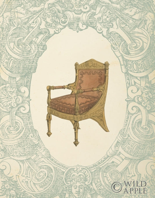 Reproduction of Vintage Chair II by Wild Apple Portfolio - Wall Decor Art