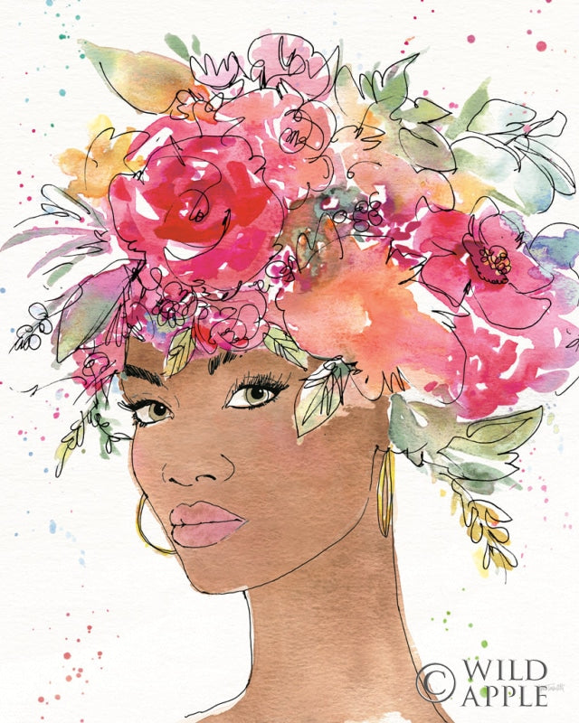 Reproduction of Floral Figures XI by Anne Tavoletti - Wall Decor Art