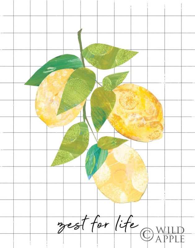 Reproduction of Summer Lemons Sentiment I by Courtney Prahl - Wall Decor Art