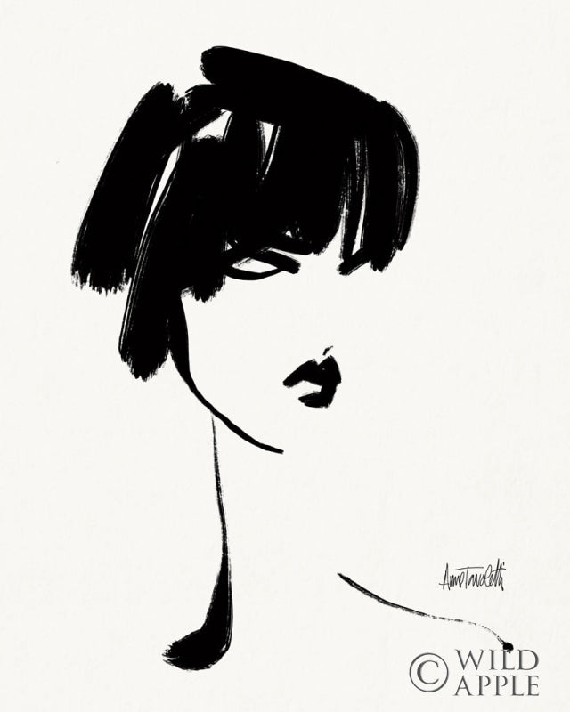 Reproduction of Brush Portrait III by Anne Tavoletti - Wall Decor Art