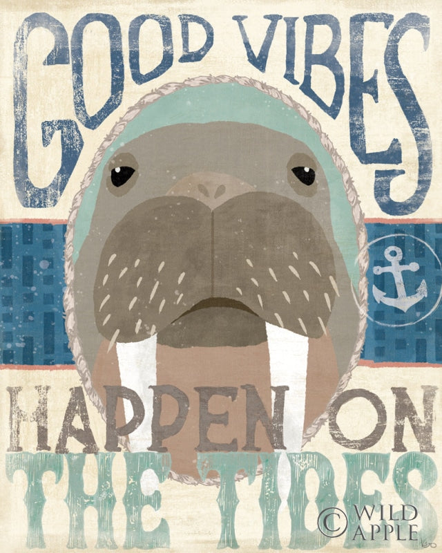 Reproduction of Coastal Portrait I by Veronique Charron - Wall Decor Art