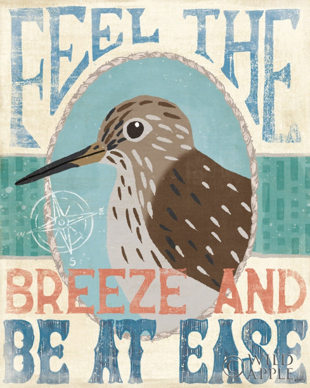 Reproduction of Coastal Portrait II by Veronique Charron - Wall Decor Art