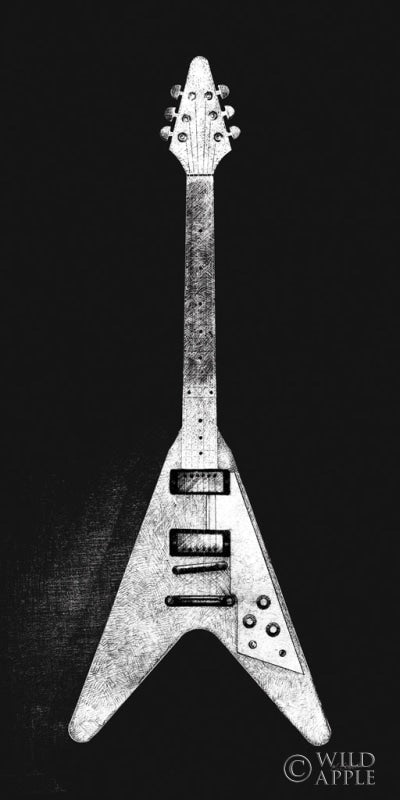 Reproduction of Garage Band III WB by Mike Schick - Wall Decor Art