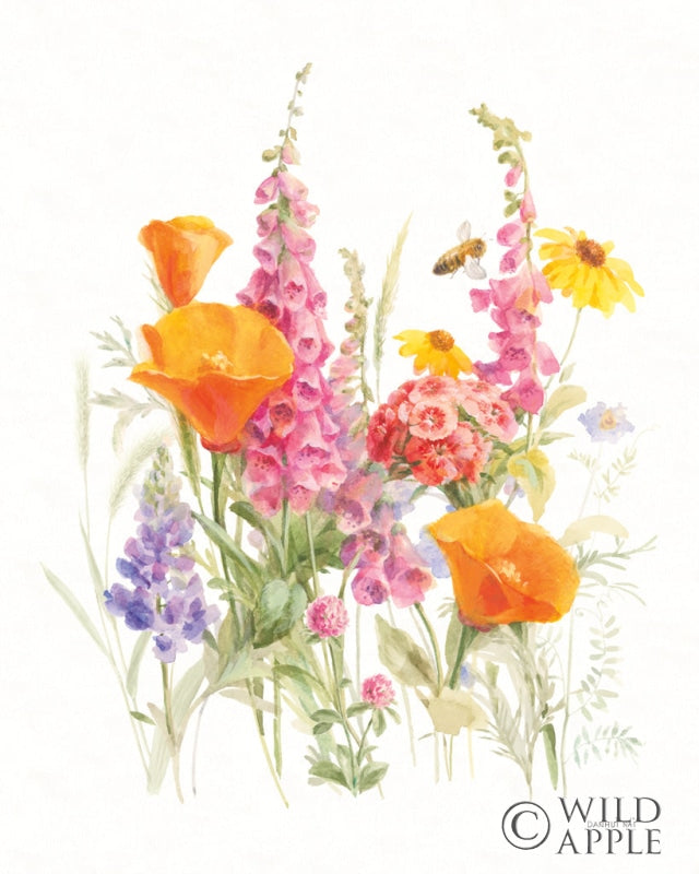 Reproduction of Wildflowers in Bloom II by Danhui Nai - Wall Decor Art