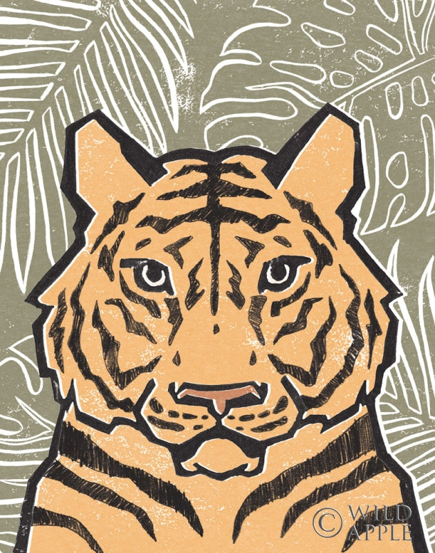 Reproduction of Jungle I Green by Moira Hershey - Wall Decor Art