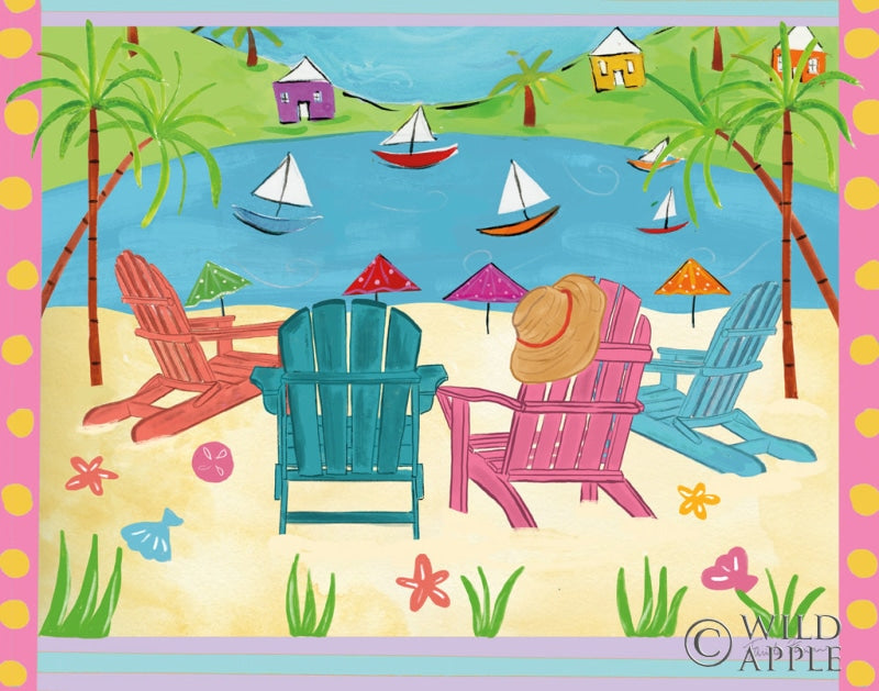 Reproduction of Beach Living IV by Farida Zaman - Wall Decor Art