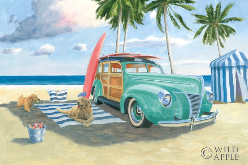 Reproduction of Beach Ride III by James Wiens - Wall Decor Art