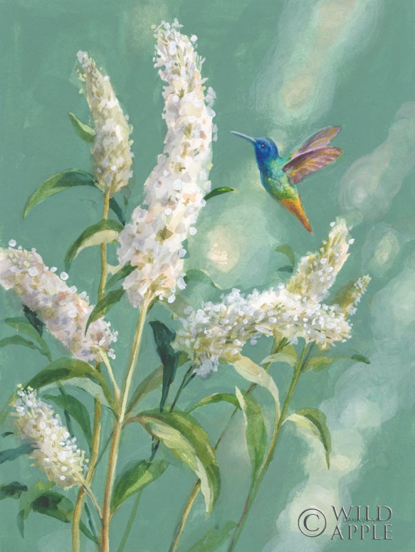 Reproduction of Hummingbird Spring II by Danhui Nai - Wall Decor Art