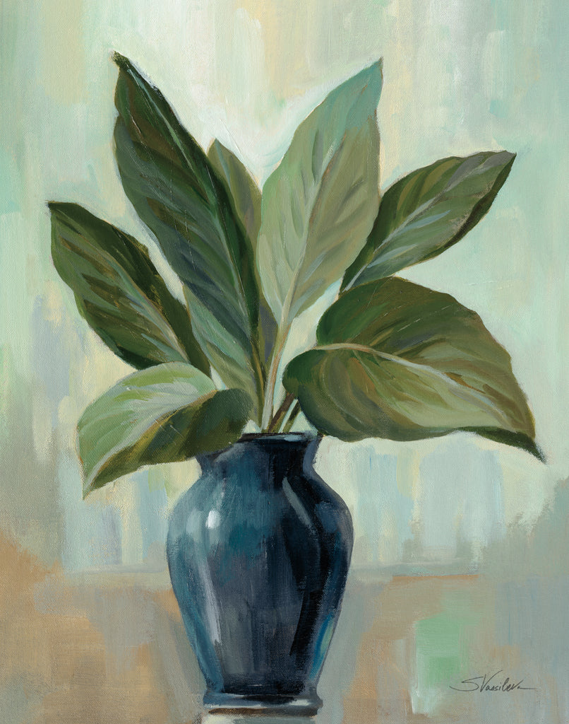 Reproduction of Mint and Blue Still Life by Silvia Vassileva - Wall Decor Art