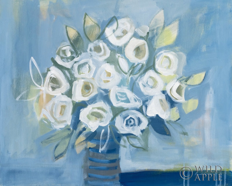 Reproduction of White Roses by Pamela Munger - Wall Decor Art