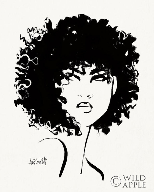 Reproduction of Brush Portrait X by Anne Tavoletti - Wall Decor Art