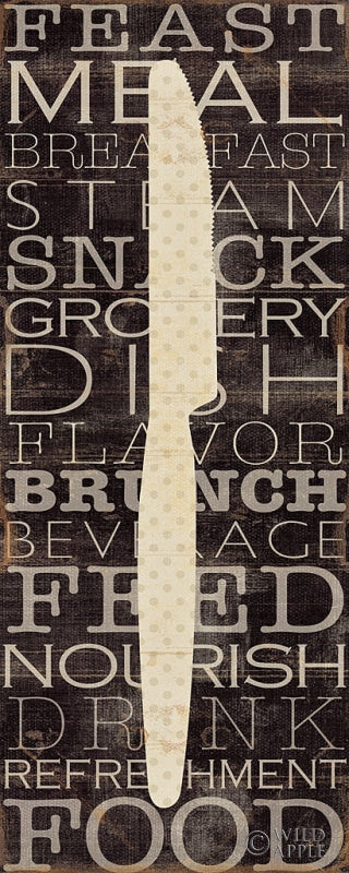 Reproduction of Kitchen Words III by Pela Studio - Wall Decor Art