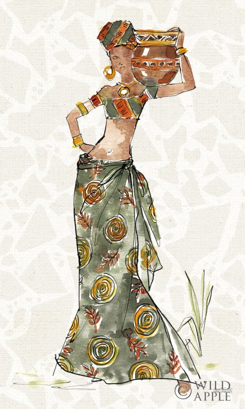 Reproduction of African Flair VIII C by Anne Tavoletti - Wall Decor Art