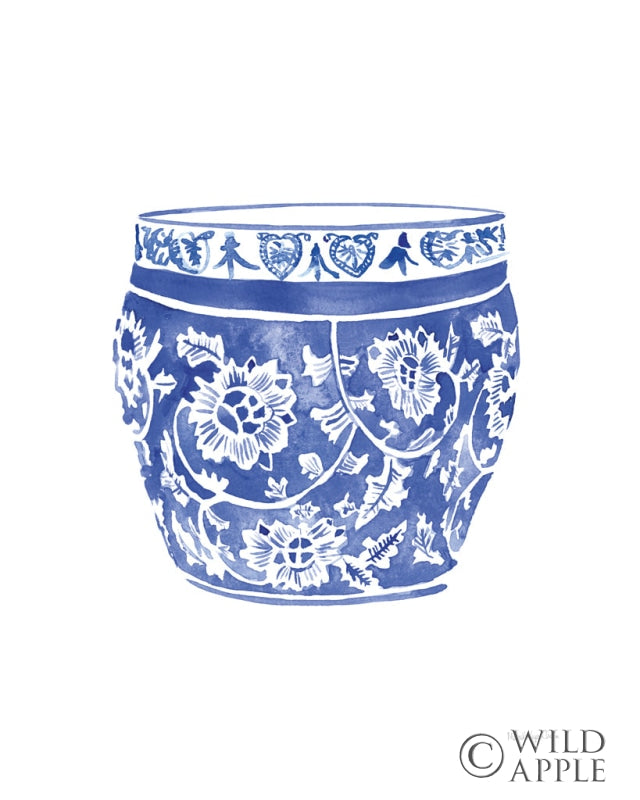 Reproduction of Chinoiserie Vase IV by Mercedes Lopez Charro - Wall Decor Art