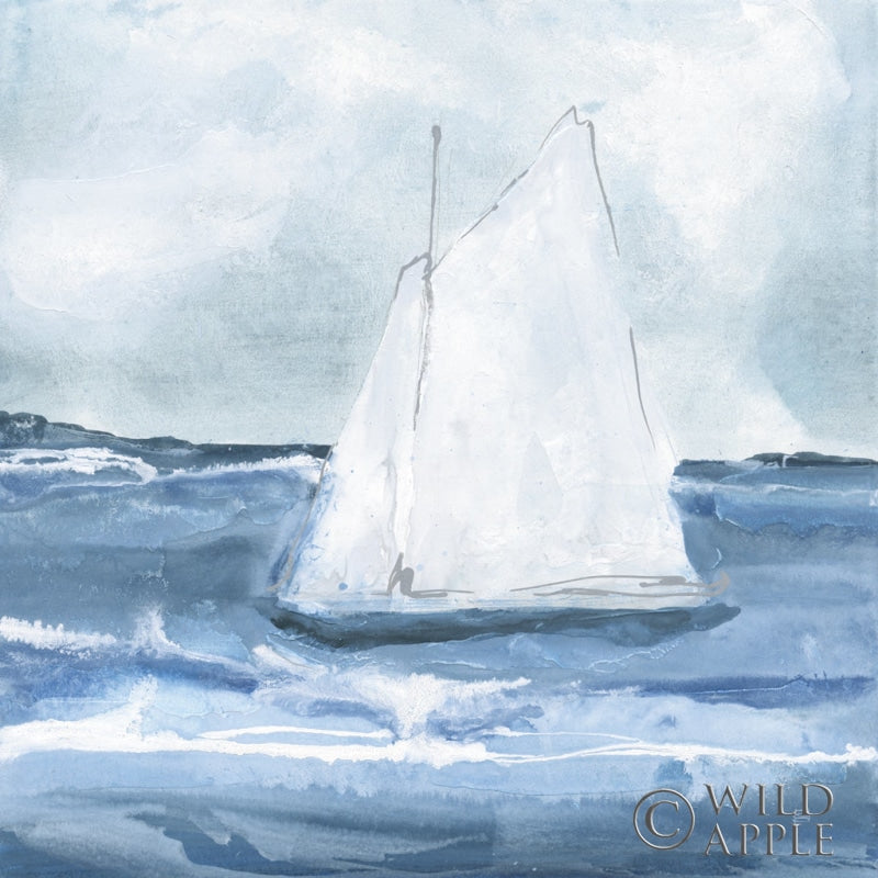 Reproduction of Sailboats IV by Chris Paschke - Wall Decor Art